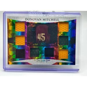 2024 Leaf In The Game Used Donovan Mitchell Rainbow 8 Jersey Patch 9/35 SP Cavs